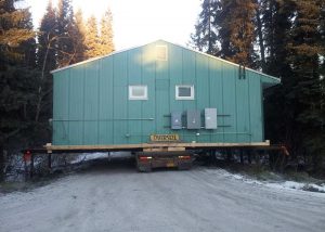 moving building on trailer